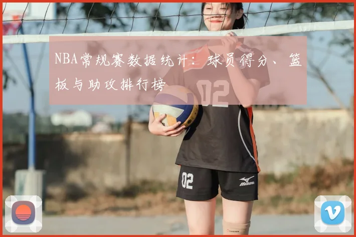 NBA常规赛数据统计：球员得分、篮板与助攻排行榜